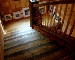 Staircase Done in Thick Antique Ash